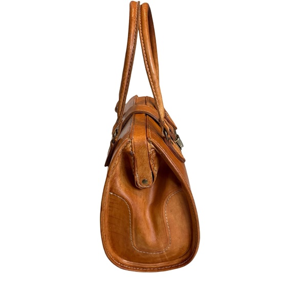 Vintage Chaco Cowhide Leather Hard Case Doctors Bag - Picture 8 of 16